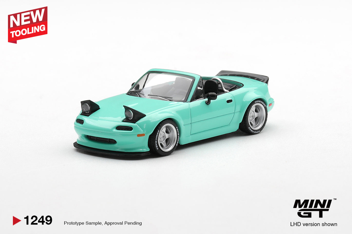 **PRE ORDER** Mini GT Mazda MX-5 (NA) Pandem Mint Green – NEW TOOLING MGT01249