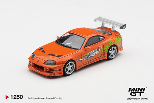 **PRE ORDER** Mini GT x Fast & Furious Collection #1 Toyota Supra BOMEX " The Fast and the Furious"  Brian O'Conner / Blister Packaging MGT01250