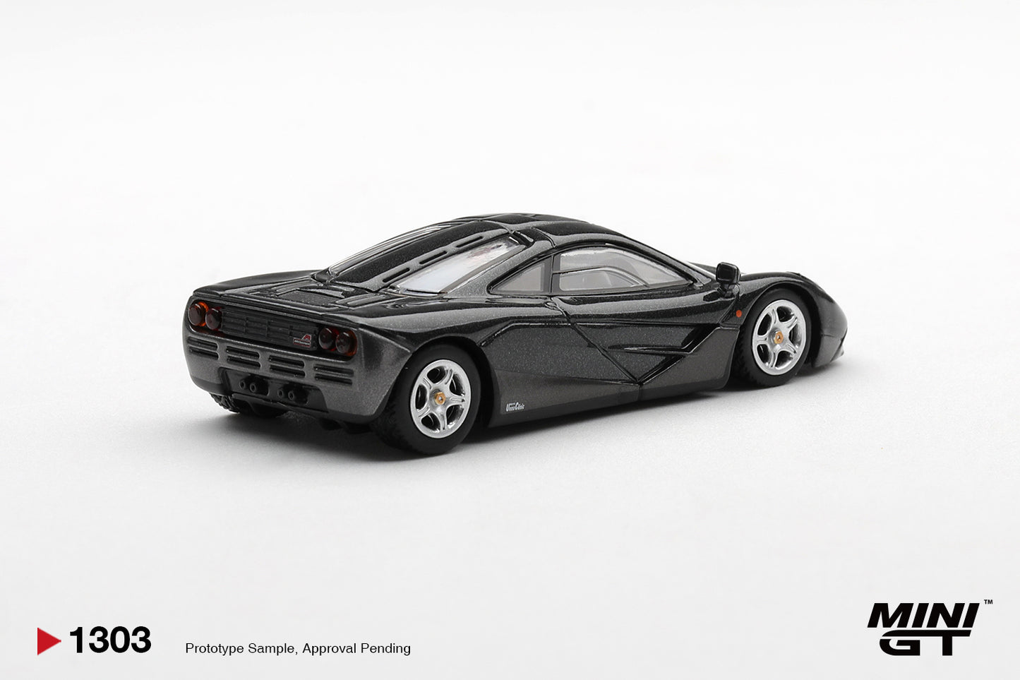 **PRE ORDER** Mini GT McLaren F1 Black/Grey Metallic MGT01303