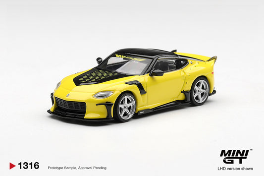 **PRE ORDER** Mini GT Nissan Z VeilSide FFZ400 Ikazuchi Yellow MGT01316