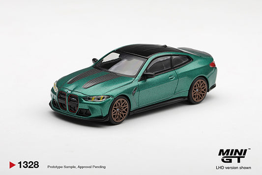 **PRE ORDER** Mini GT BMW M4 CS Frozen Isle of Man Green Metallic - MGT01328