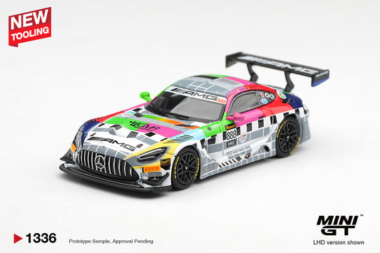 **PRE ORDER** Mini GT Mercedes-AMG GT3 #888 Mercedes-AMG Team GMR Meguiar's Bathurst 12 Hour 2025 - NEW TOOLING - MGT01336