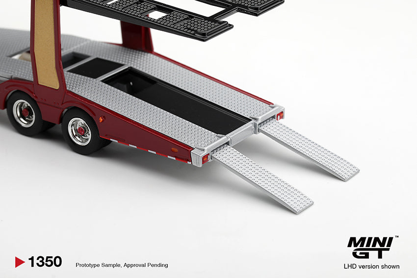 **PRE ORDER** Kaido House x Mini GT Scania 770S A6x4NA Car Transporter V8 - 50th Anniversary Car transporter Red - MGT01350