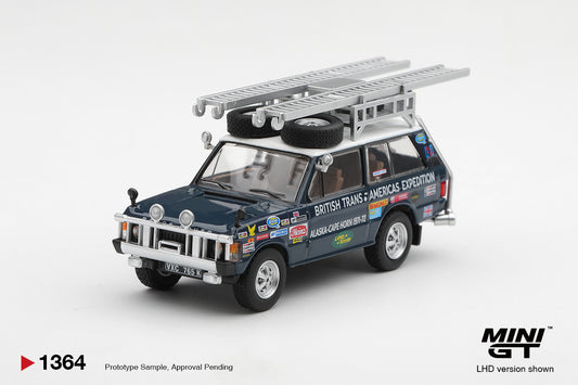 **PRE ORDER** Mini GT Range Rover 1971 British Trans-Americas Expedition (VXC-765K) - MGT01364
