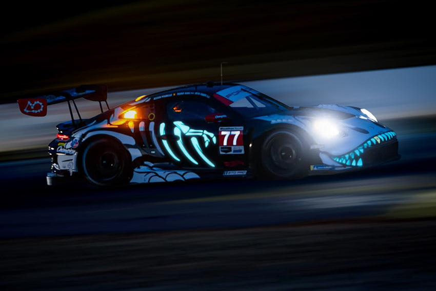 **PRE ORDER** Mini GT Porsche 911 GT3 R (992) #77 AO Racing "Skeleton Rexy" 2026 IMSA Petit Le Mans - MGT01436