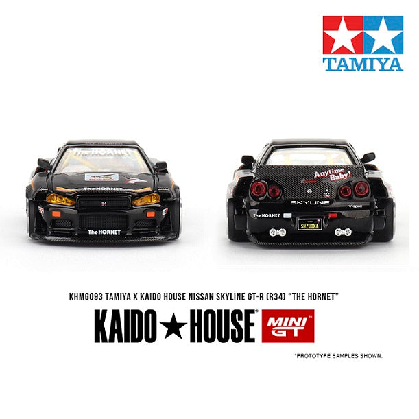 Kaido House x Mini GT Tamiya Nissan Skyline R34 GTR ” The Hornet “