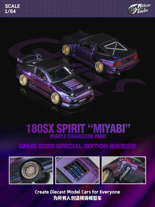 Micro Turbo Nissan 180SX Type X "Miyabi" Purple Chameleon