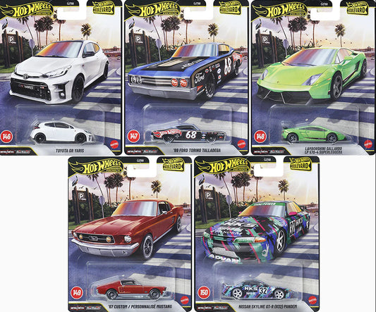 **PRE ORDER** Hot Wheels Premium Boulevard #146-150 Set Of 5