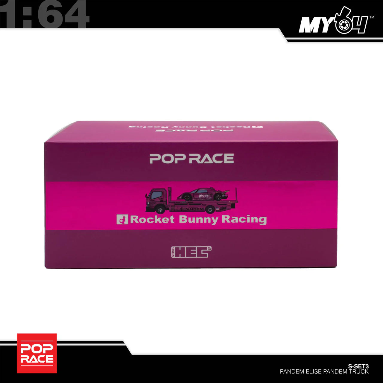 Pop Race Pandem Lotus Elise Purple Chrome Truck Set HEC 2026 Exclusive