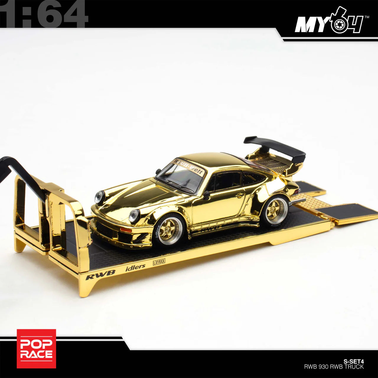 **PRE ORDER** Pop Race RWB 930 Gold Chrome Truck Set Exclusive HEC 2026