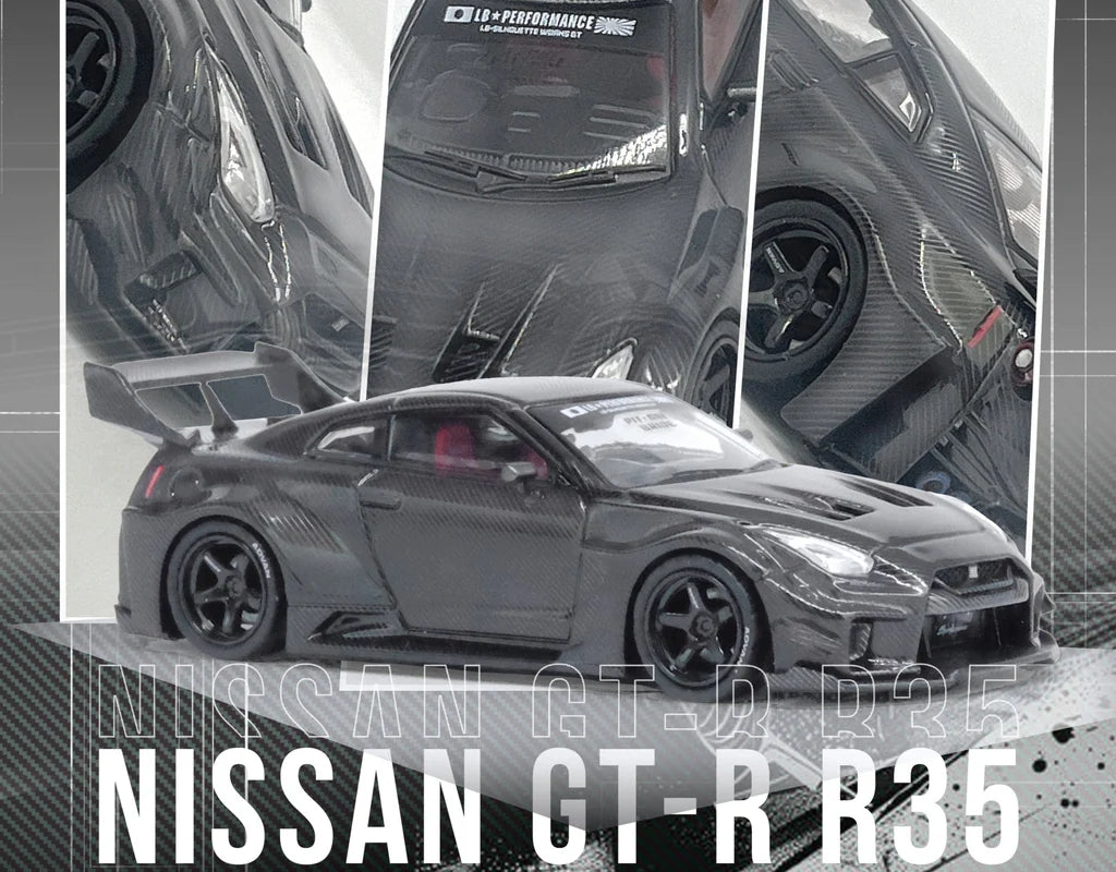 INNO64 LBWK NISSAN GT-R (R35) LBWK SUPER SILHOUETTE 35GT-RR Full Carbo ...