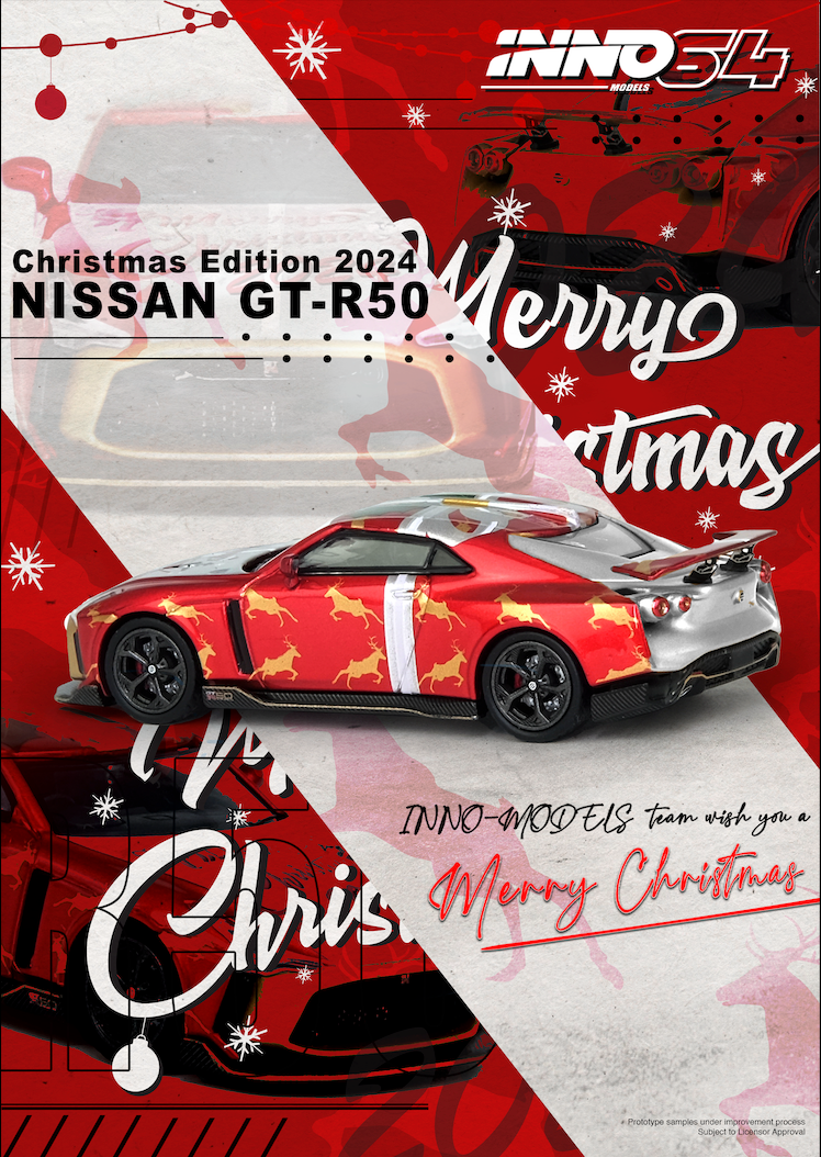 INNO64 Nissan GT-R50 XMAS 2024 Special Edition – Redline Diecast