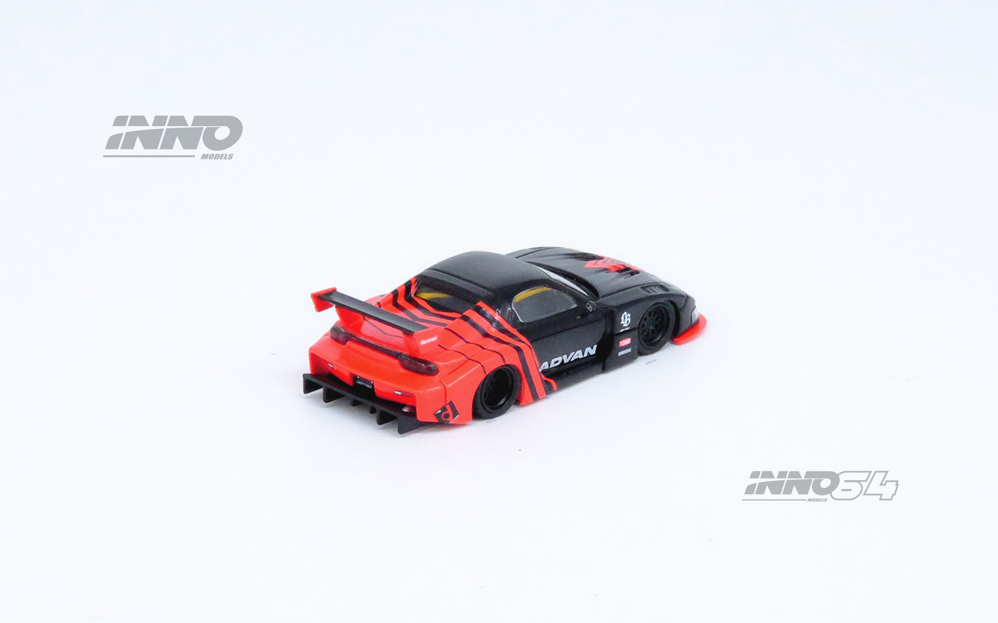 Pre Order INNO64 LBWK Mazda RX-7 FD3S LB-Super Silhouette "Advan Livery"