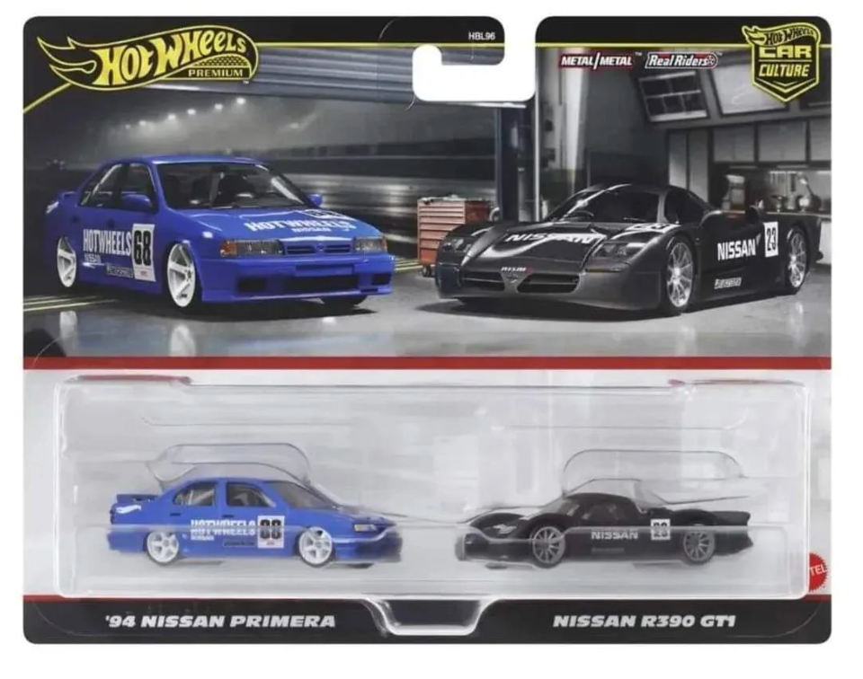 Hot Wheels Premium Twin Pack Nissan Primera / R390 GTI