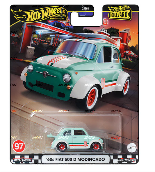 Hot Wheels Premium Boulevard Fiat 500 D Mofificado #97