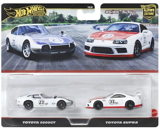 **PRE ORDER** Hot Wheels Premium Twin Pack Toyota 2000GT & Supra