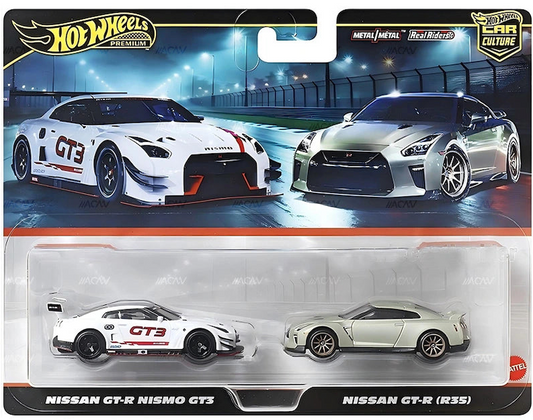 **PRE ORDER** Hot Wheels Premium Twin Pack Nissan GT-R Nismo GT3 / R35