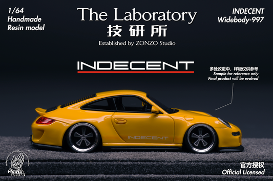 **PRE ORDER** The Laboratory By Zonzo Studio Porsche Indecent 997 - Racing Yellow