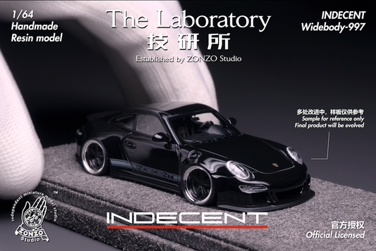 **PRE ORDER** The Laboratory By Zonzo Studio Porsche Indecent 997 - Gloss Black
