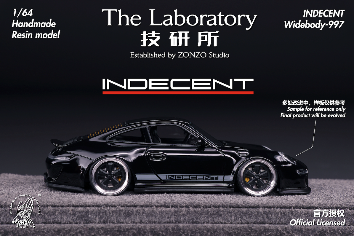 **PRE ORDER** The Laboratory By Zonzo Studio Porsche Indecent 997 - Gloss Black