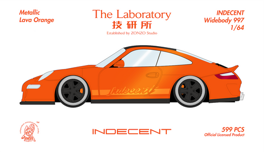 **PRE ORDER** The Laboratory By Zonzo Studio Porsche Indecent 997 - Lava Orange