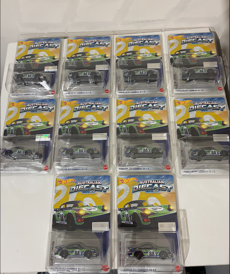 2025 Australian Diecast Expo Hot wheels Porsche 911 Carrera RS 3.8