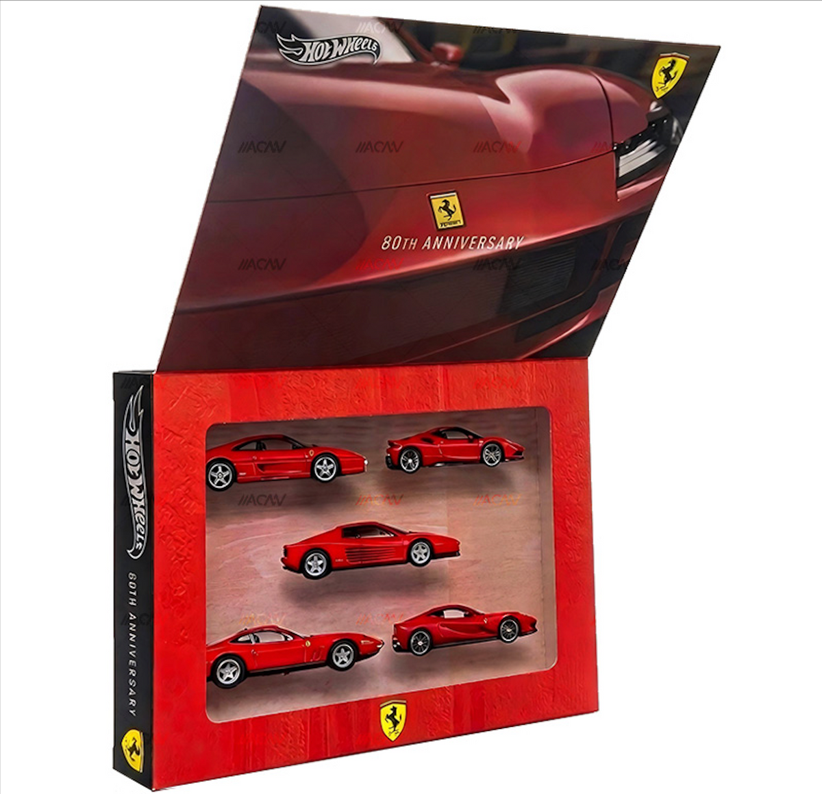 **PRE ORDER** Hot Wheels Silver Series Ferrari 80th Anniversary 5 Pack Box Set