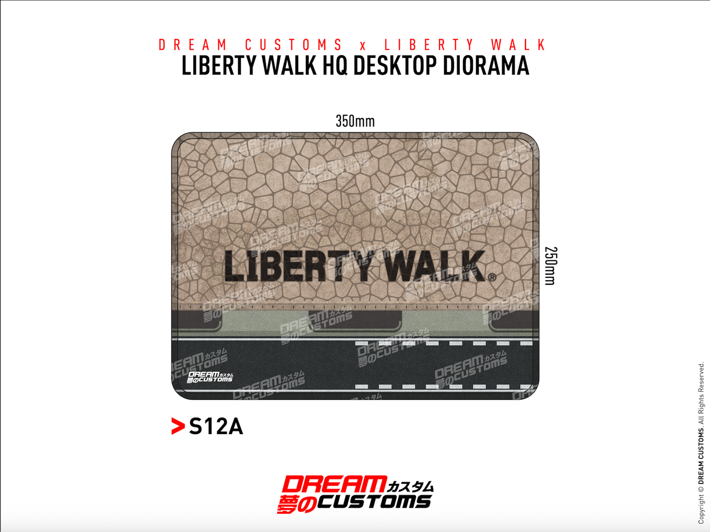 **PRE ORDER** Dream Customs x Liberty Walk HQ Desktop Diorama Mat