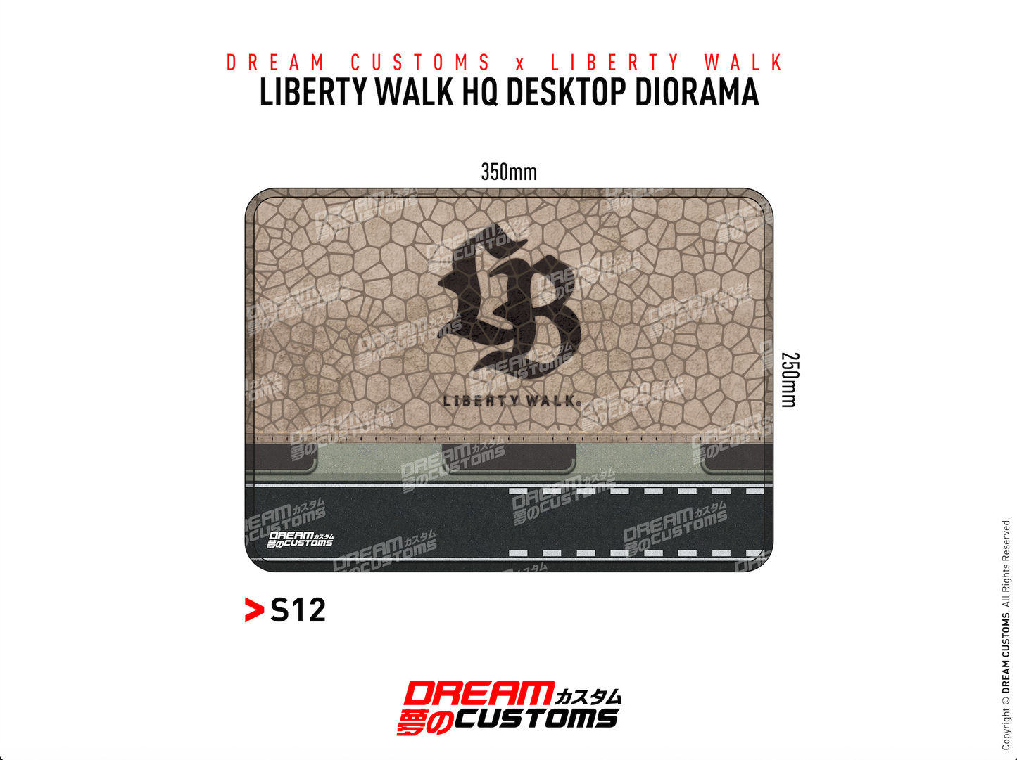 **PRE ORDER** Dream Customs x Liberty Walk HQ Desktop Diorama Mat