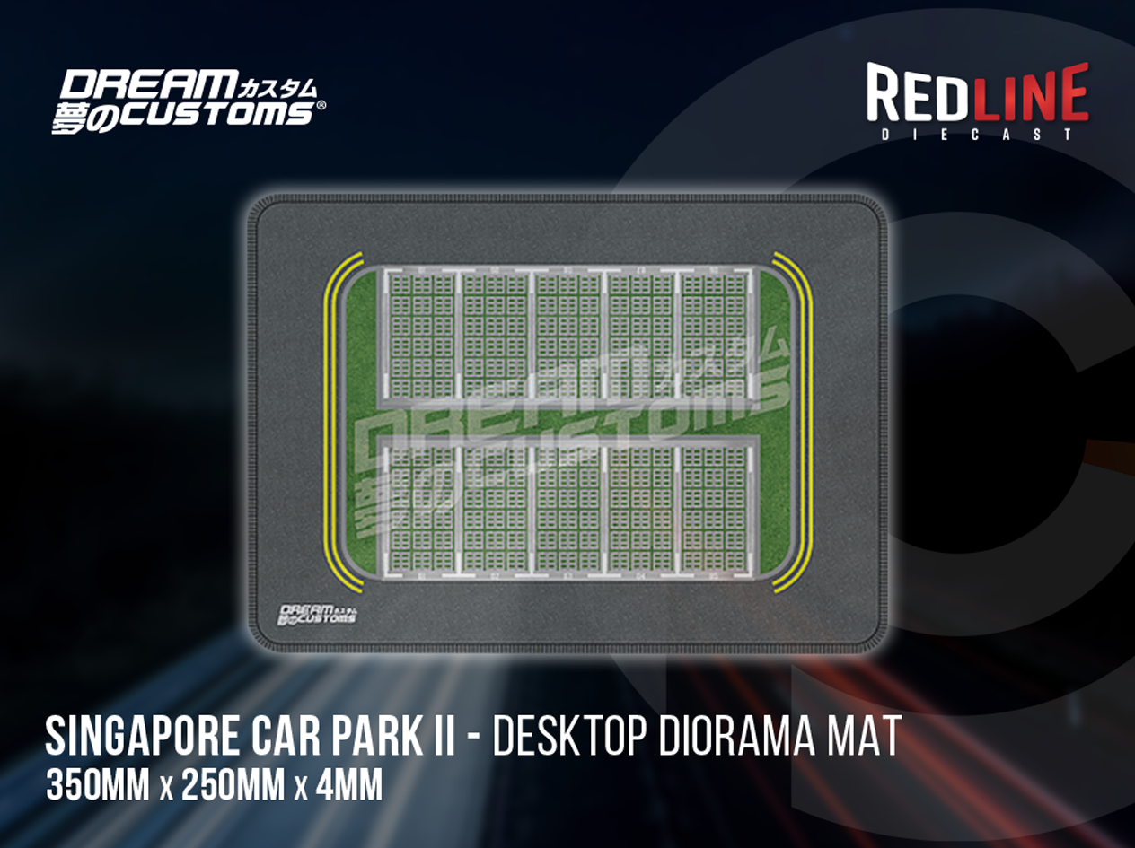 Dream Customs Small Diorama Mat - Singapore Car Park II