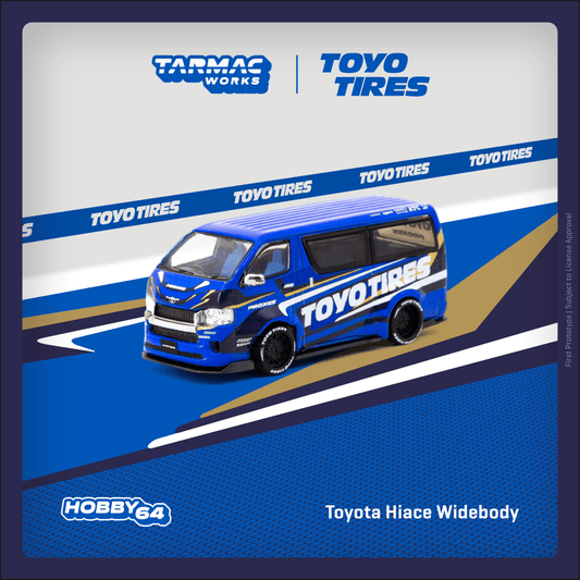 **PRE ORDER** Tarmac Works Toyota Hiace Widebody - Toyo Tyres