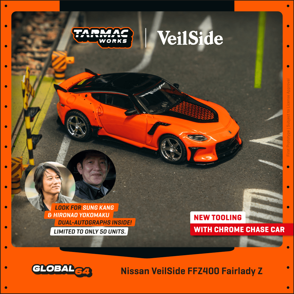 **PRE ORDER** Tarmac Works Nissan Veilside FFZ400 Fairlady Z - Orange