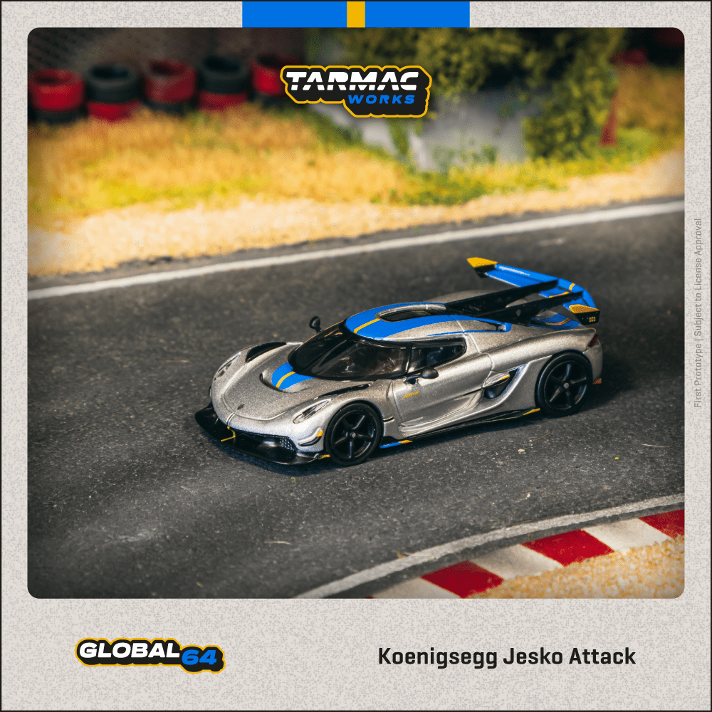 **PRE ORDER** Tarmac Works Koenigsegg Attack - Silver
