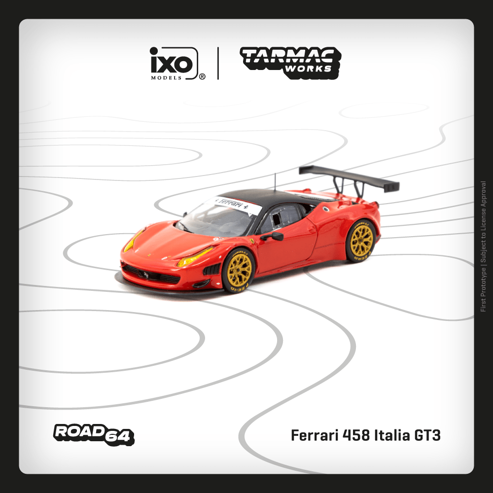 **PRE ORDER** Tarmac Works Ferrari 458 Italia GT3 - Red