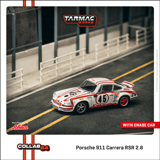 **PRE ORDER** Tarmac Works Porsche 911 Carrera RSR 2.8 24h Le Mans 1971 #45 Winner