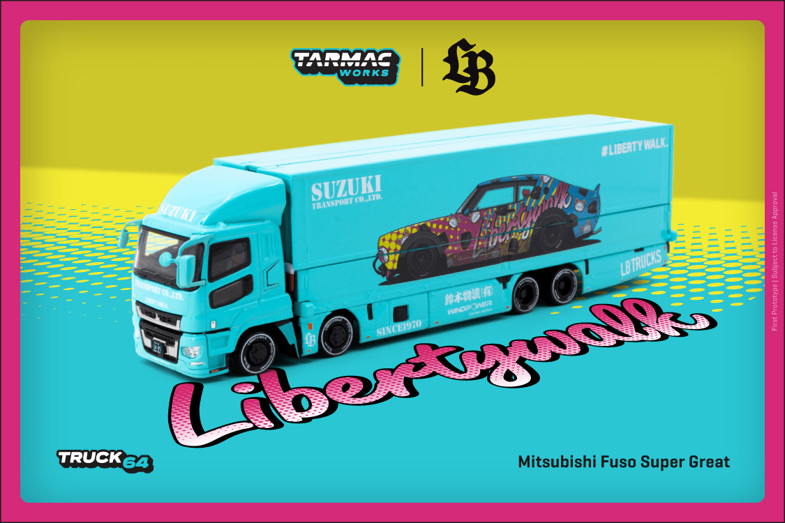 Tarmac Works Mitsubishi Fuso Super Great Liberty Walk Truck – Redline ...