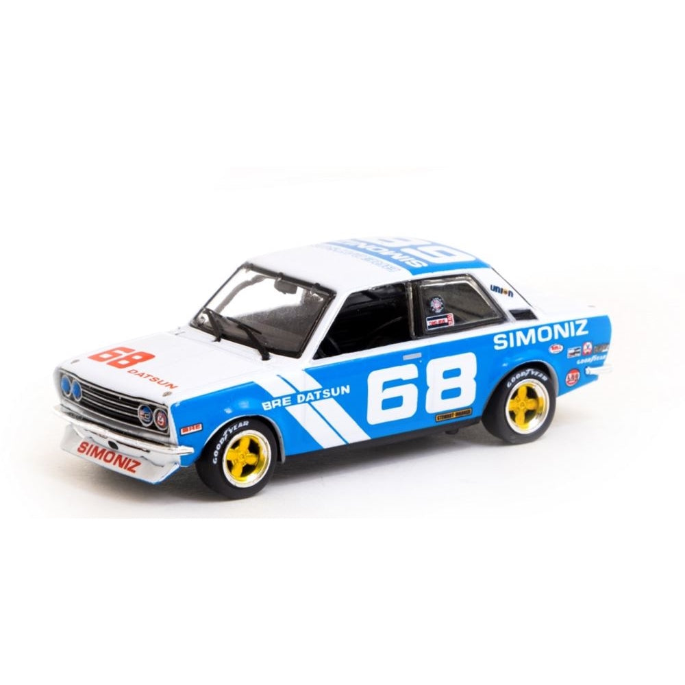 Tarmac Works BRE Datsun 510 Trans Am 2.5 Championship 1972 Peter Gregg w/BRE Metal Oil Can