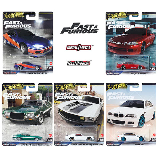 Hot Wheels Fast & Furious Premium 2024 Mix 2 Set Of 5