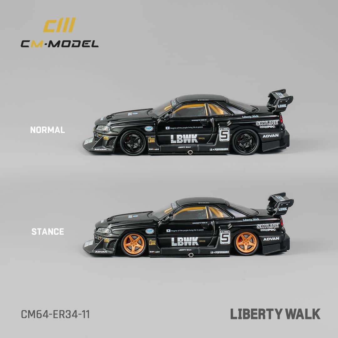 CM Model Nissan Skyline R34 Liberty Walk Super Silhouette