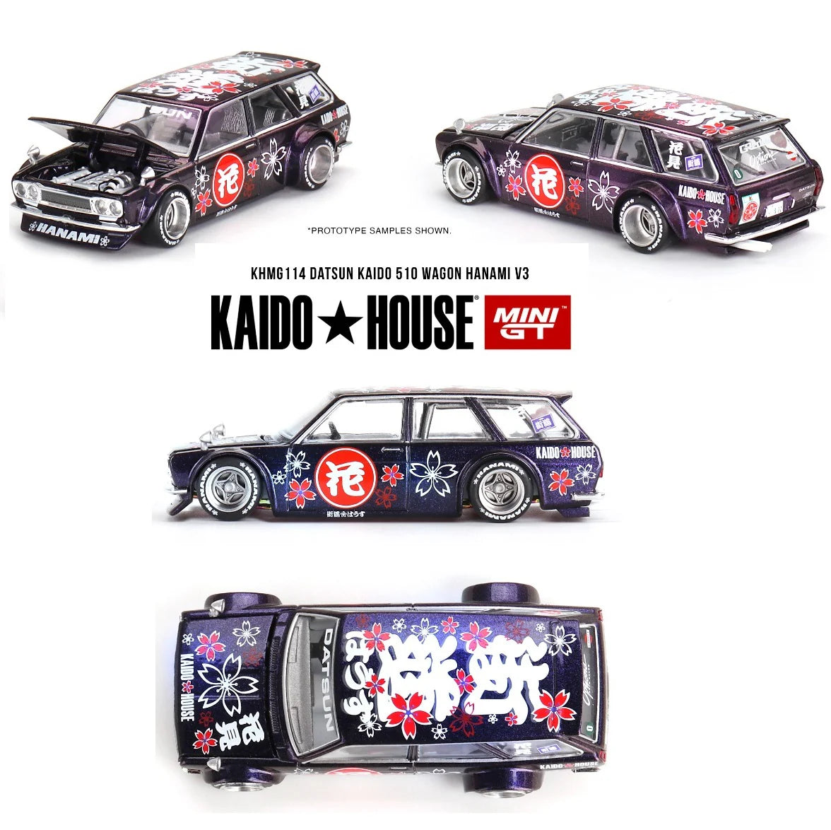 Kaido House x Mini GT Datsun 510 Wagon Hanami