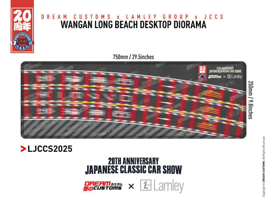 **PRE ORDER** Dream Customs x Lamley Group x JCCS Wangan Long Beach Desktop Diorama Mat