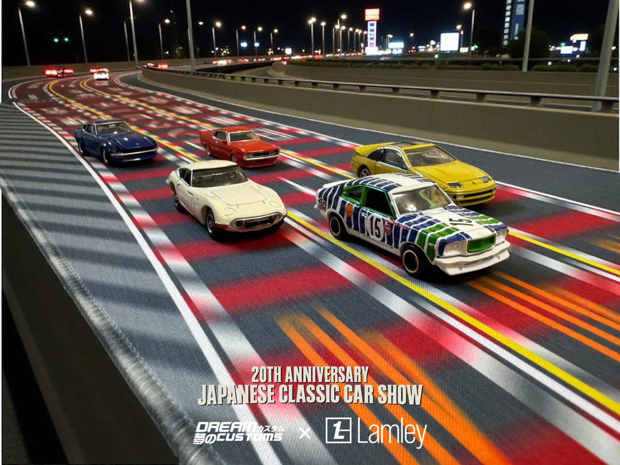 **PRE ORDER** Dream Customs x Lamley Group x JCCS Wangan Long Beach Desktop Diorama Mat