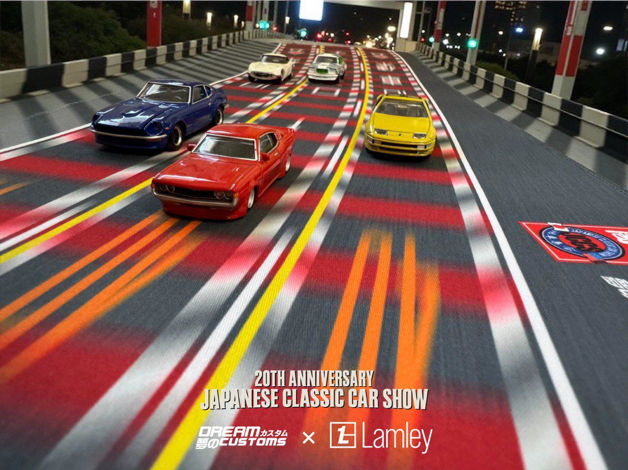 **PRE ORDER** Dream Customs x Lamley Group x JCCS Wangan Long Beach Desktop Diorama Mat