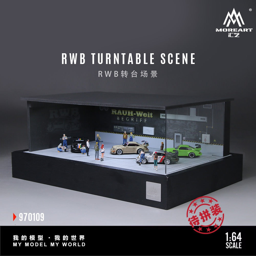 **PRE ORDER** MoreArt RWB Turntable Scene Diorama MO970109