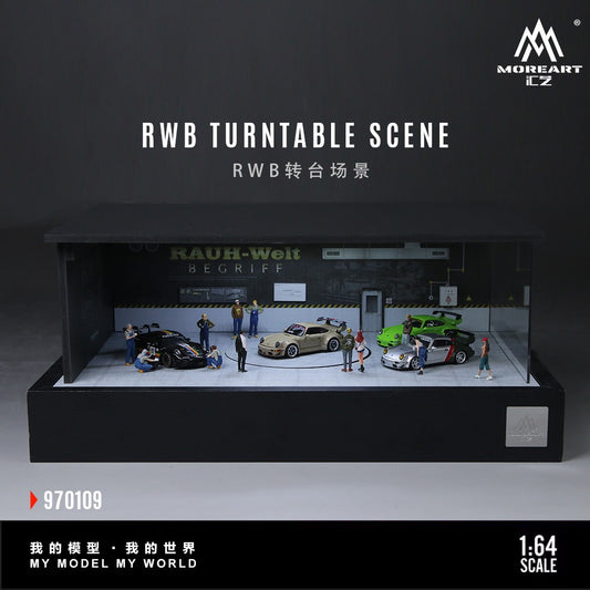 **PRE ORDER** MoreArt RWB Turntable Scene Diorama MO970109