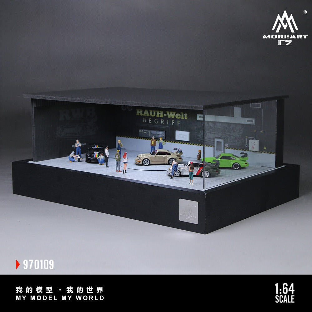**PRE ORDER** MoreArt RWB Turntable Scene Diorama MO970109