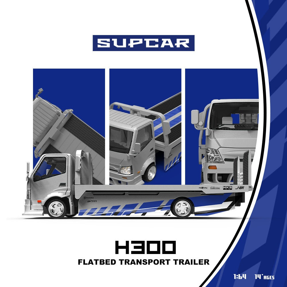**PRE ORDER** SupCar H300 Flatbed Transport Trailer Truck SC647238