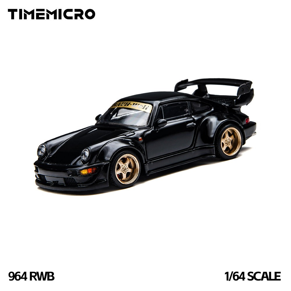 **PRE ORDER** Time Micro RWB Porsche 964 Black TM648503