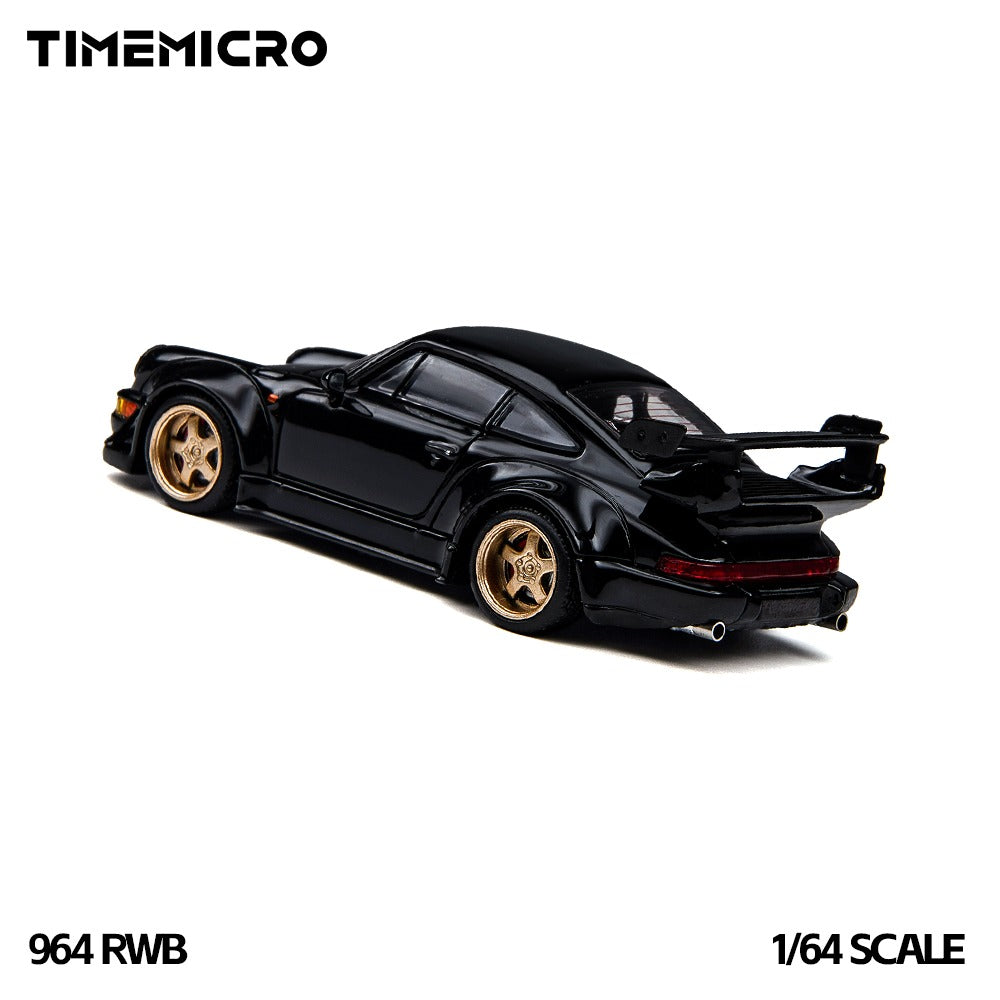 **PRE ORDER** Time Micro RWB Porsche 964 Black TM648503