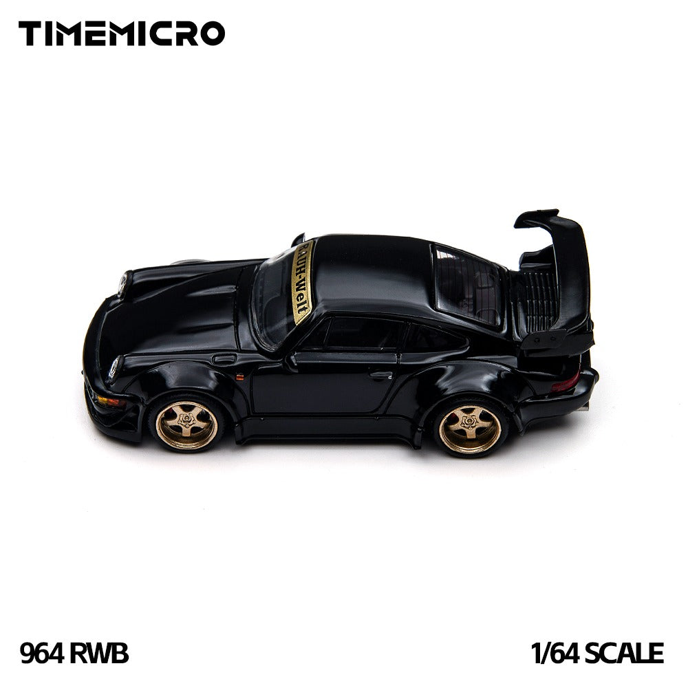 **PRE ORDER** Time Micro RWB Porsche 964 Black TM648503